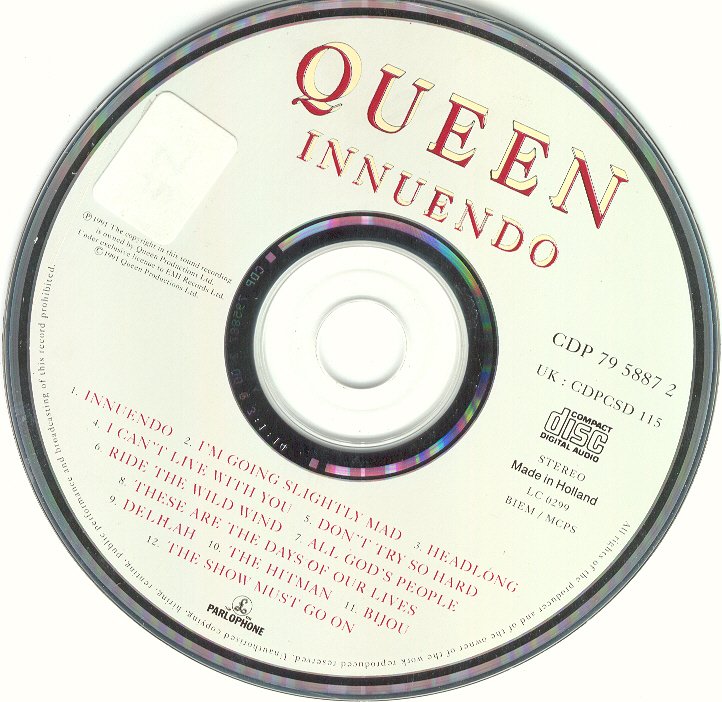 Queen  Innuendo  cd
